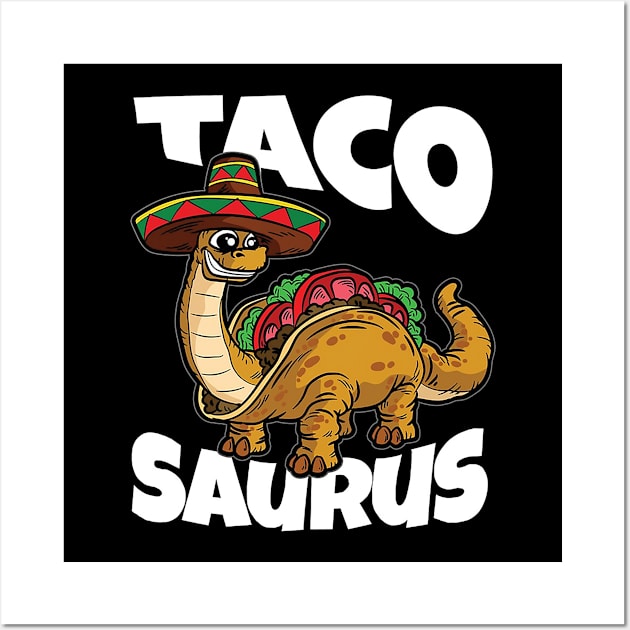 Taco Saurus Wall Art by catalinahogan